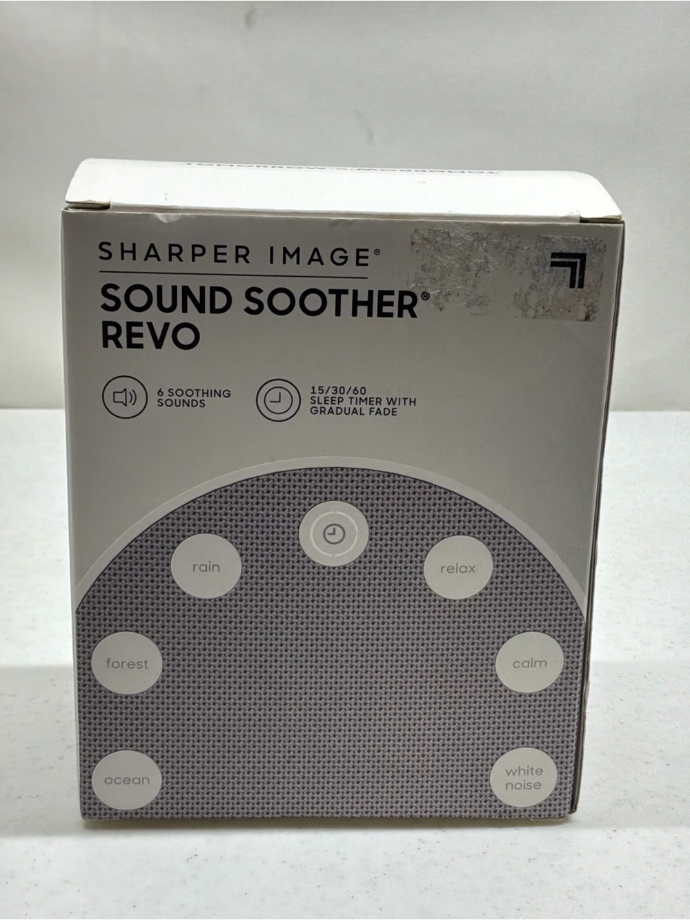 Sharper Image Sound Soother Revo White - Soothing Sleep Machine
